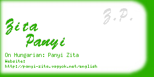 zita panyi business card